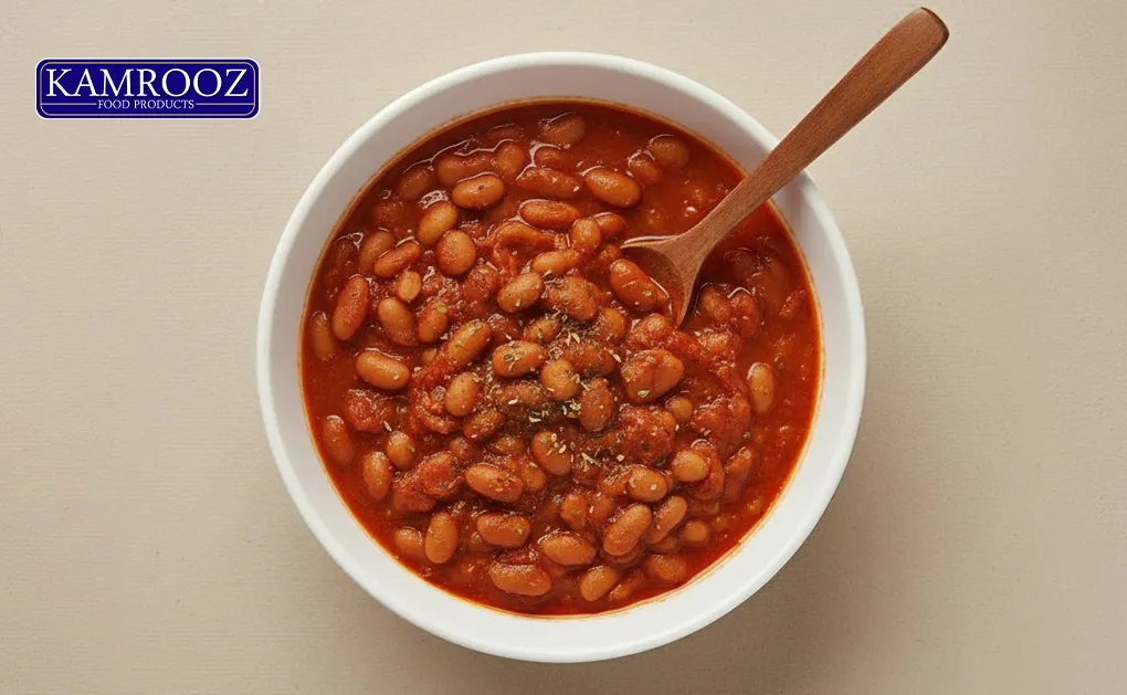 لوبیا گرم با رب گوجه