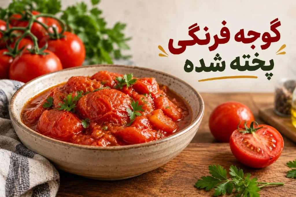 گوجه فرنگی پخته شده