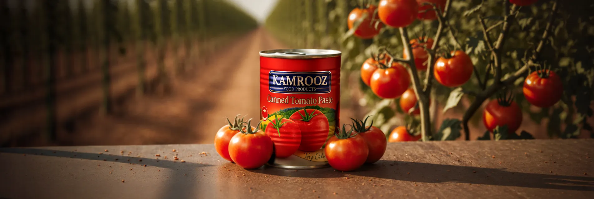 کارخانه صنایع غذایی کامروز 1 رب گوجه کامروز
