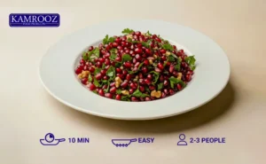 کارخانه صنایع غذایی کامروز 128 سالاد انار و گردو