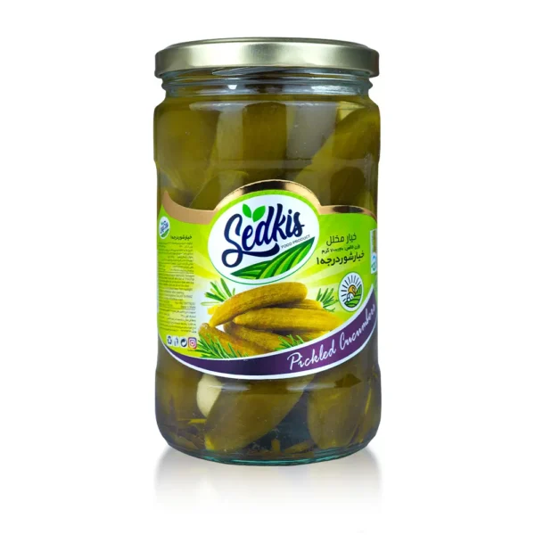 خیارشور درجه1 سدکیس 750 گرمی