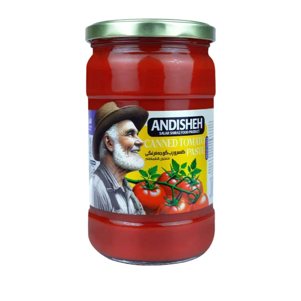 رب گوجه فرنگی 700 گرم شیشه ای اندیشه